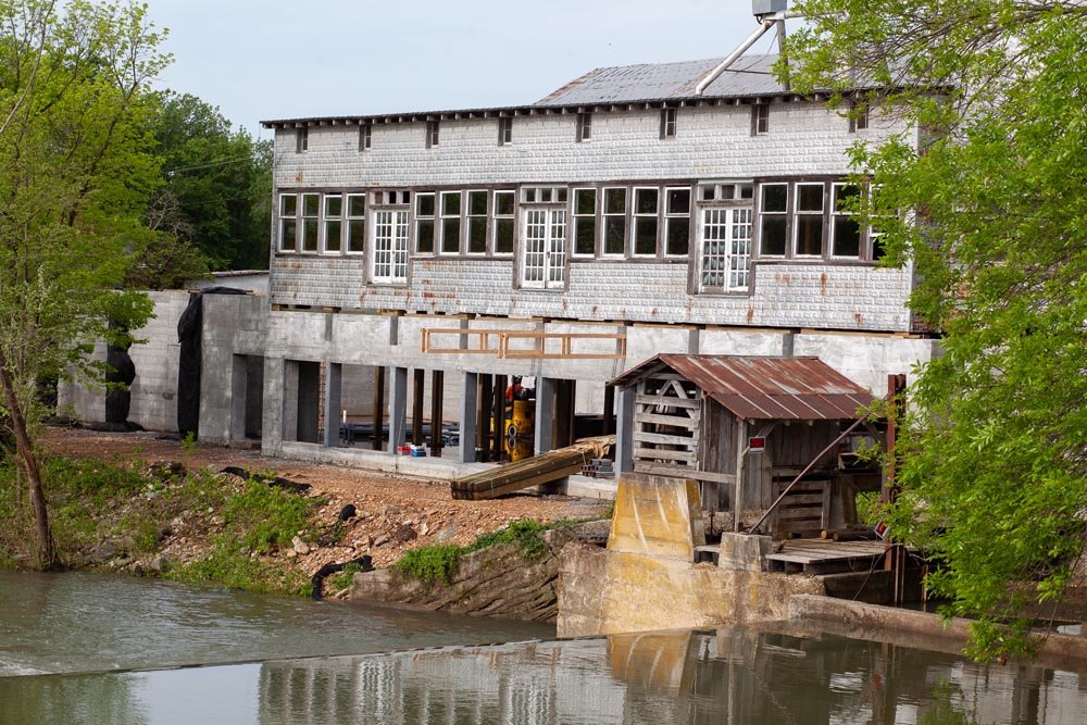 HISTORY REVIVED: The relocated Ozark Mill is designed with restaurants, a speakeasy bar and an urban farm.